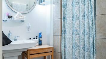 Shower, hair dryer