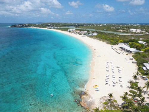Anguilla's "place to be" in a deluxe villa on upscale Meads Bay beach