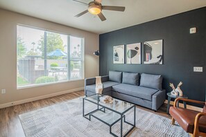 Luxury Apartment, 2 Bedrooms, Non Smoking, Balcony | Living area - ROVE LIVING/KB - V on Broadway (Tempe)