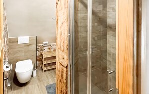 Shower, hair dryer