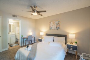 Superior Apartment, 2 Bedrooms, Non Smoking, Kitchen | 2 bedrooms, desk, laptop workspace, iron/ironing board