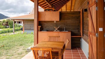 Suite Mewah, pemandangan laut | Dapur pribadi