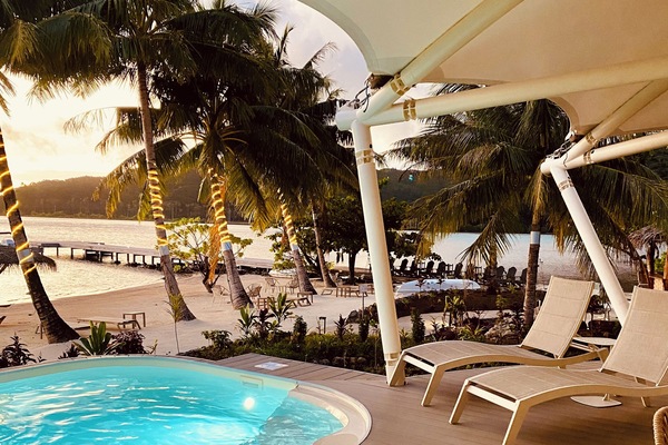 Luxury Double Room, Private Pool, Ocean View | Terrace/patio