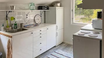 Fridge, stovetop