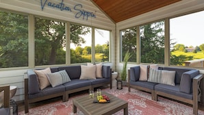 Living area - Galena Getaway: Sauna, Hot Tub, Fire Pit, and Arcade Fun Awaits! (Galena)