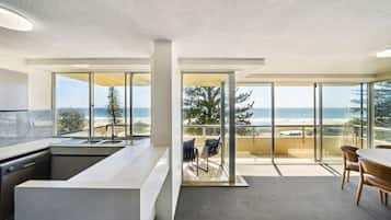 Apartment, 3 Bedrooms, Ocean View | Living area | Flat-screen TV