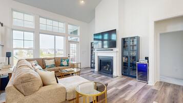 TV, DVD player, books