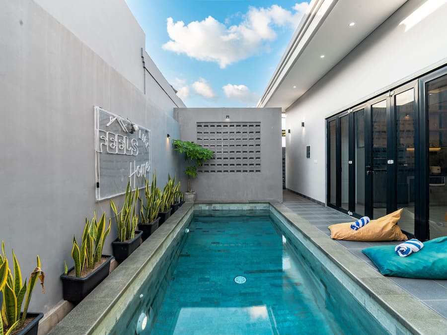 Villa familiar, 2 habitaciones, piscina privada | Piscina privada