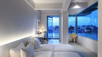 Chambre Deluxe, 1 chambre, non-fumeurs, vue fleuve (Riverfront Deluxe Room) | Terrasse/Patio