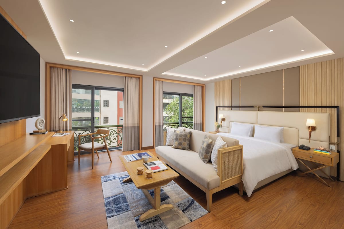 In-room safe, desk, laptop workspace, blackout curtains