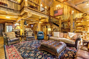 Interior - Private Hot Tub & Home Theater: Ranger Log Cabin! (Ranger)