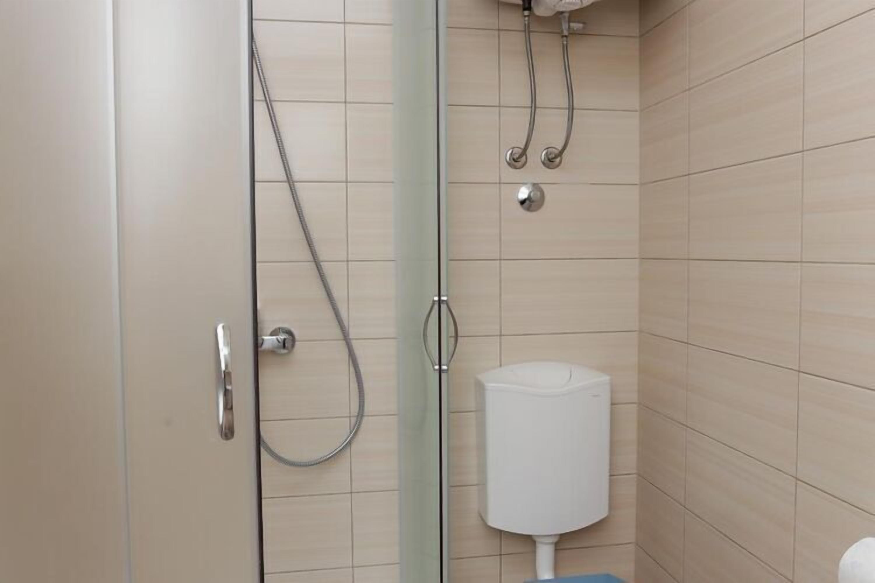 Shower, hair dryer