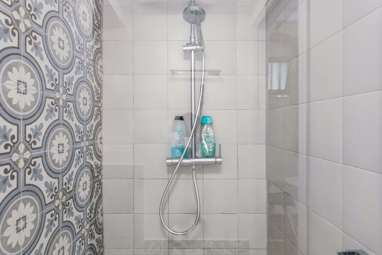 Shower, hair dryer