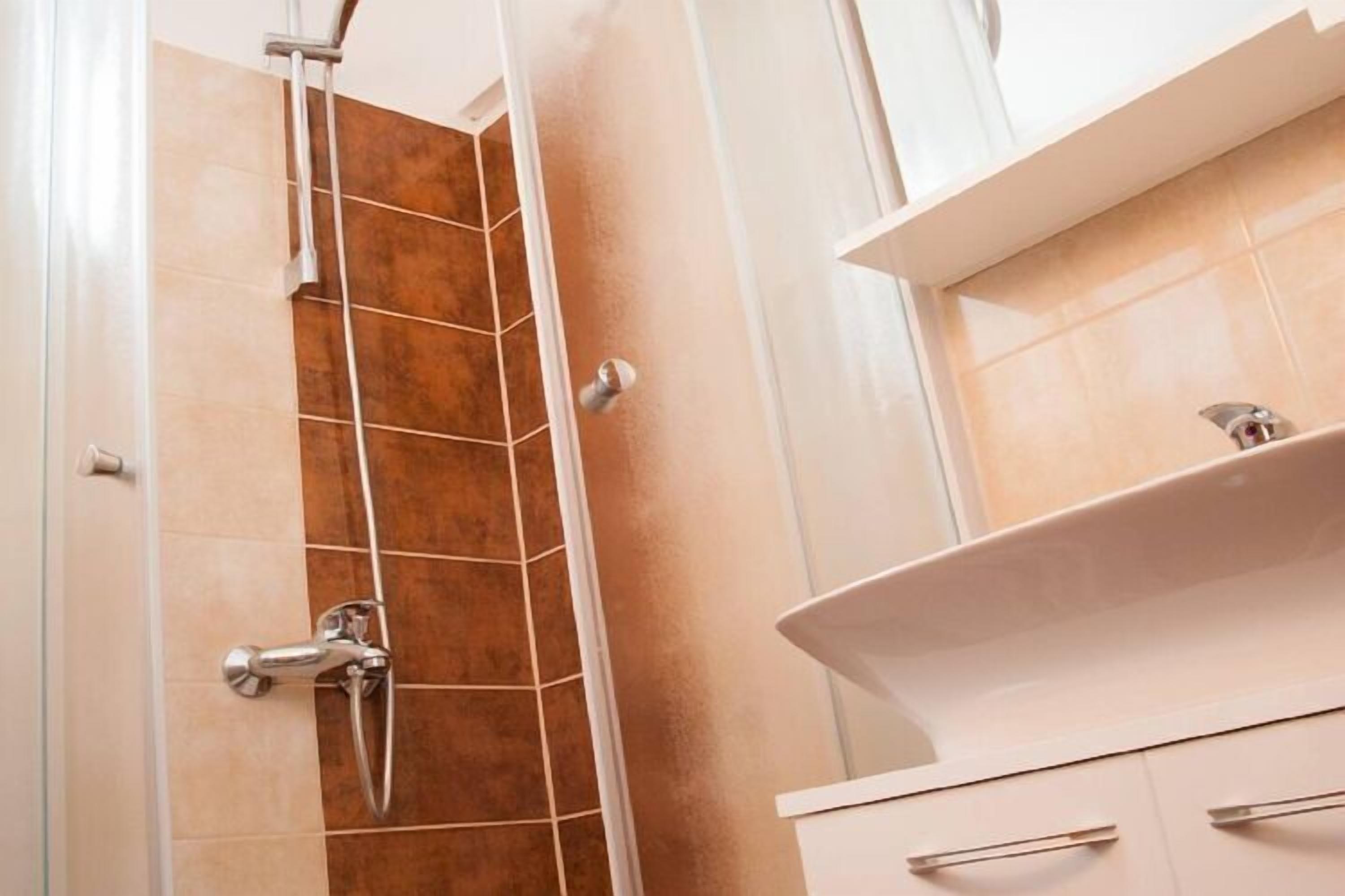 Shower, hair dryer
