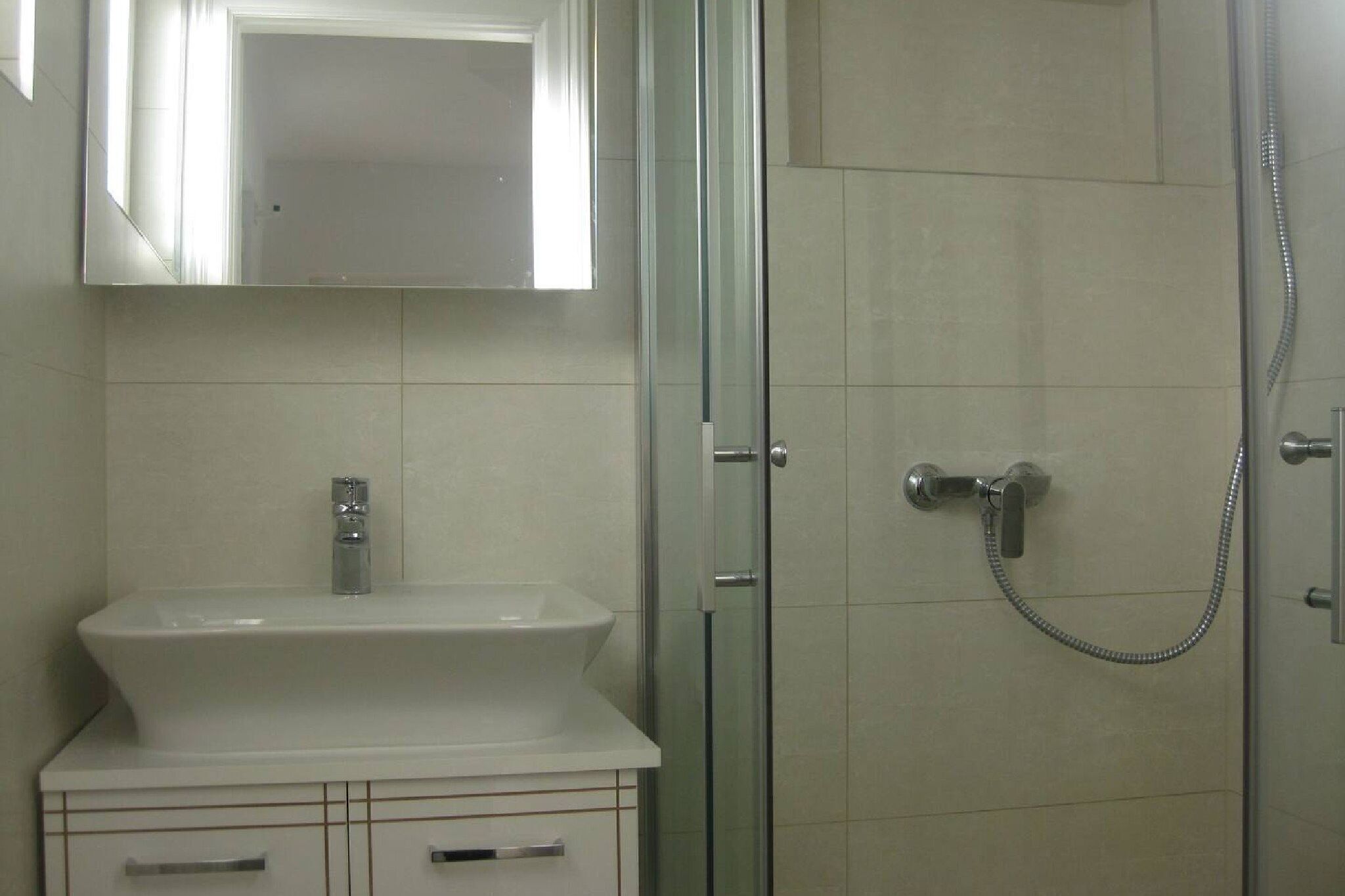 Shower, hair dryer