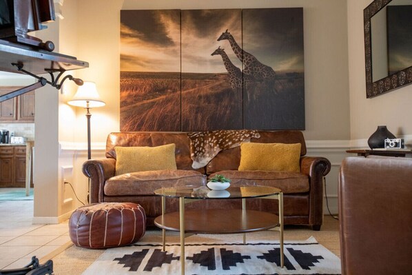 Televisie en een open haard