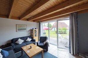 Télévision, cheminée, lecteur de DVD, chaîne hi-fi