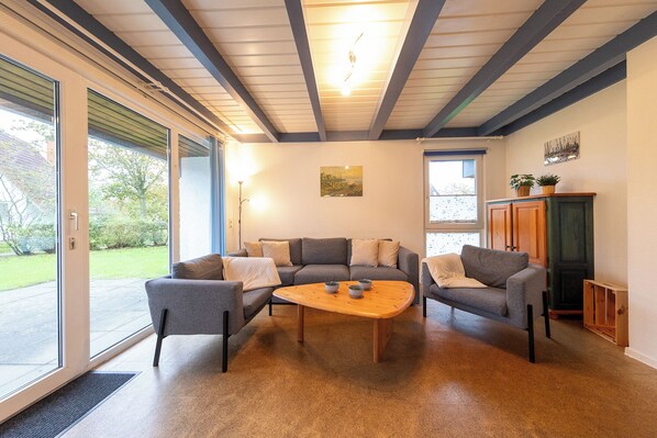 TV, DVD player, stereo