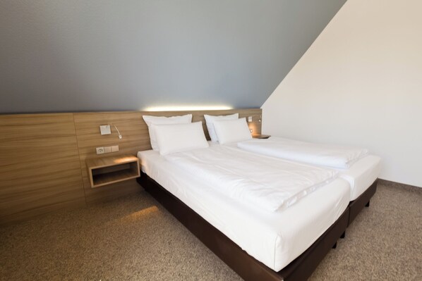 Desk, free WiFi, bed sheets
