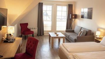 1 slaapkamer, een bureau, gratis wifi, beddengoed