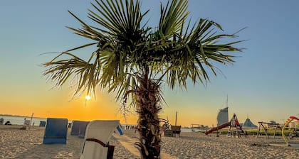 Ferienwohnung Weserblick. Hafennähe und schöne Aussicht.