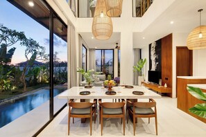 In-room dining - Aquamarine Villas III (Munggu)