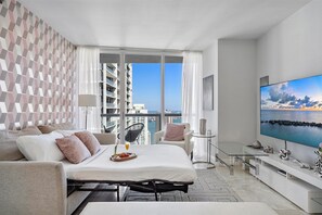 1 bedroom, iron/ironing board, travel crib, WiFi