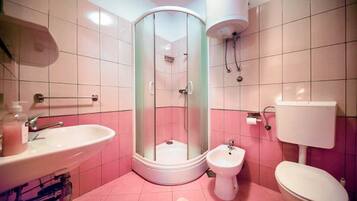 Shower, hair dryer