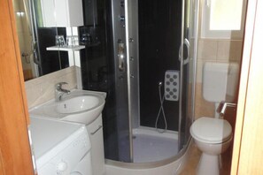 Shower, hair dryer