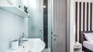 Shower, hair dryer
