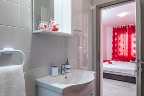 Shower, hair dryer