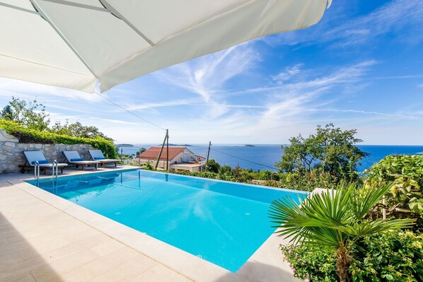 Pool - Six Bedroom Villa with Terrace and Swimming Pool (Mlini)