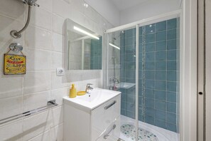 Shower, hair dryer