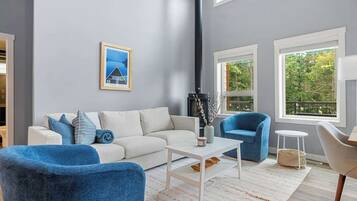 TV, fireplace, offices