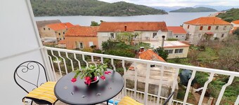Apartments Nodilo - Standard leilighet med 1 soverom, balkong og sjøutsikt (leilighet 2)