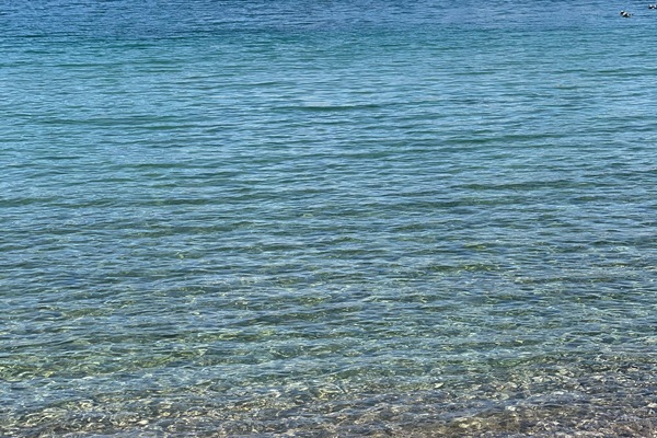 En la playa