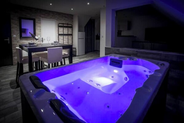 Interior - "VIP 1" Loft with private spa 10 min from Dijon                              (Fauverney)
