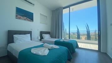 Luxury Villa, Nissi Pearl 2 | 4 kamar tidur, brankas, dan didekorasi berbeda-beda