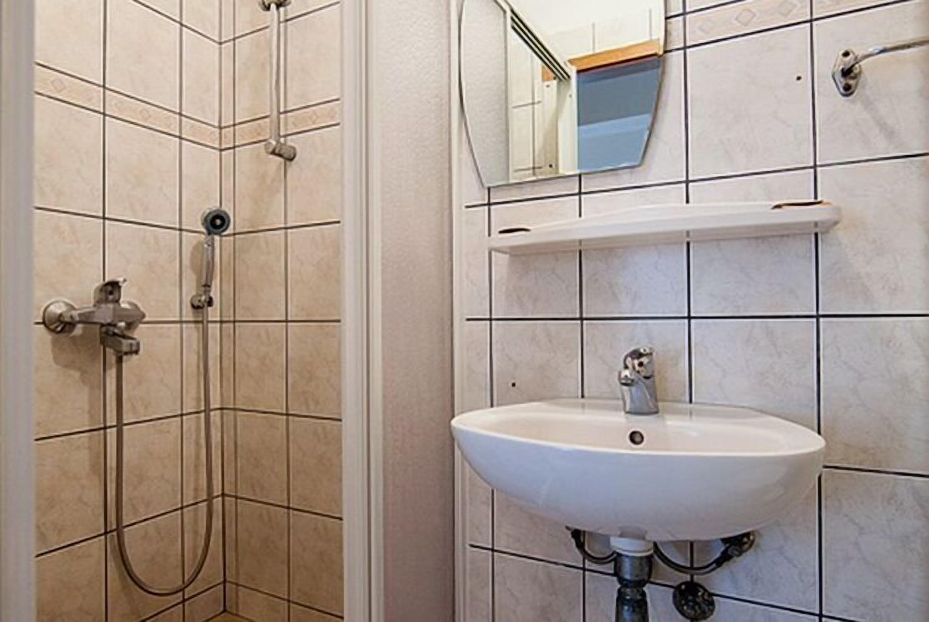 Shower, hair dryer