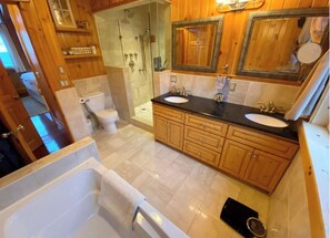 Hair dryer, towels