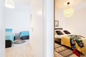 2 chambres, fer et planche à repasser, accès Internet