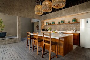 Villa panoramica, 3 camere da letto, vista mare, fronte oceano | Cucina privata