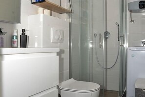 Shower, hair dryer