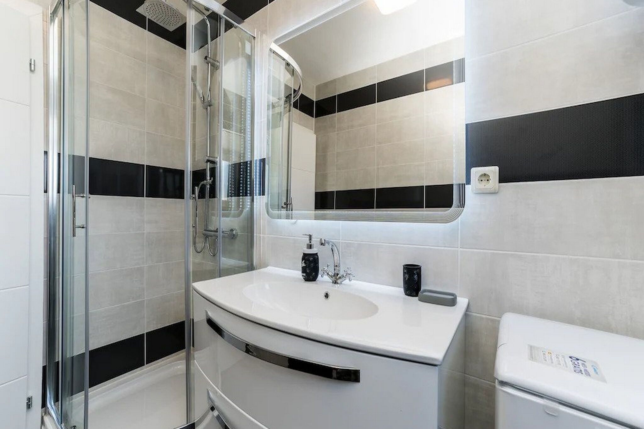 Shower, hair dryer