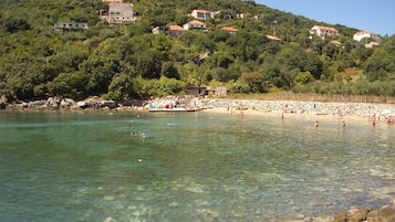 Na praia