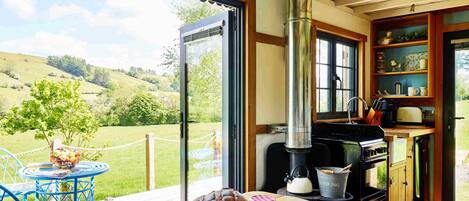 Fridge, oven, stovetop, toaster