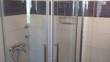 Shower, hair dryer