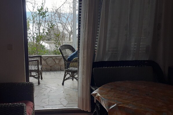 Living area - Apartments Rudi - One Bedroom Apartment with Terrace (Klenovica)