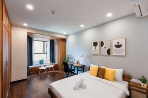 Superior Studio, 1 Queen Bed, Kitchen, City View | Desk, laptop workspace, iron/ironing board, free WiFi - Urban Zen Saigon - Royal Apartment D4 (Ho Chi Minh City)