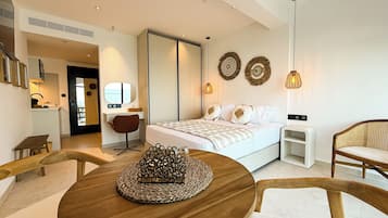 1 habitación y ropa de cama de alta calidad